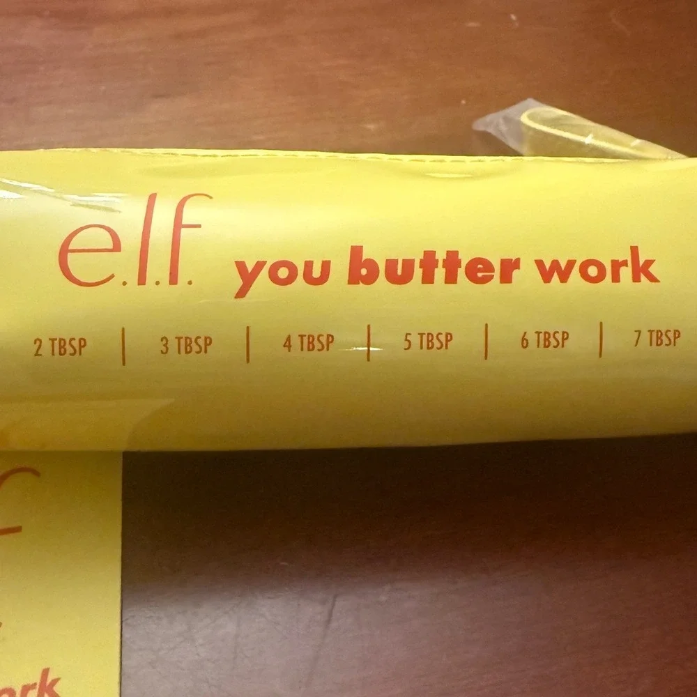 e.l.f. You Butter Work lippie bag charm yellow stick NEW mini makeup pouch - Picture 3 of 8